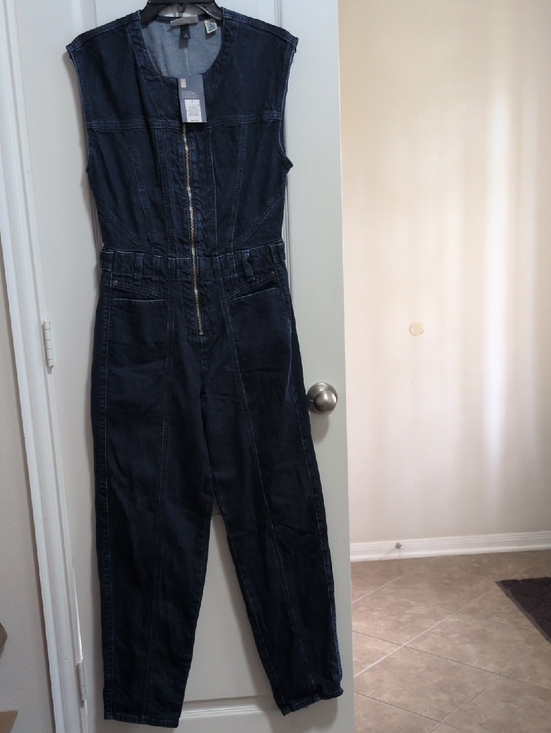 Universal Thread Pants - Dark Wash Denim Jumpsuit